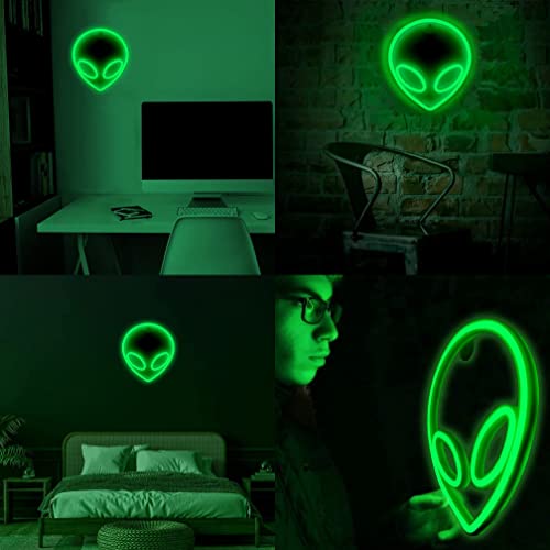 Alien Neon Sign Green LED Neon Light USB/Battery Operated