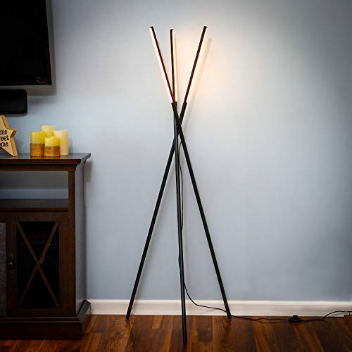 LED Tripod Standing Lamp w/ 3 Lights