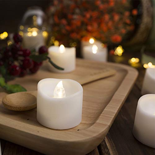 Pack of 24 LED Flameless Tea Lights w/ Batteries