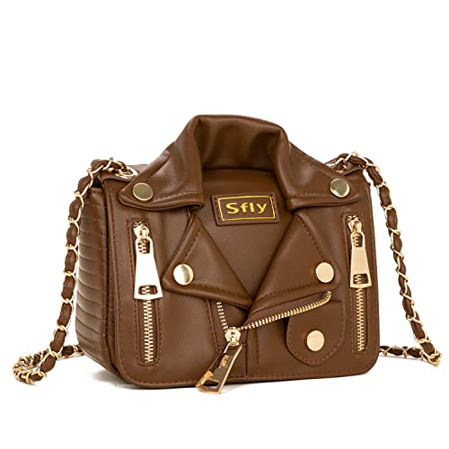 Women Leather Satchel Chain Strap Shoulder Bag Le