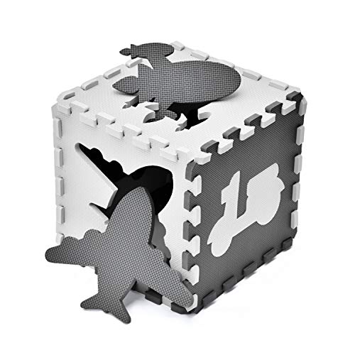 Large 25 PCs Baby Puzzle Play Mat Tiles w/ 9 Patterns