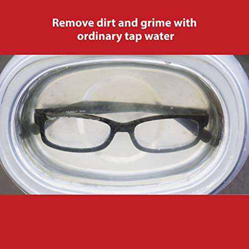 Professional Ultrasonic Jewelry Cleaner w/ Digital Timer for Eyeglasses, Rings, Coins