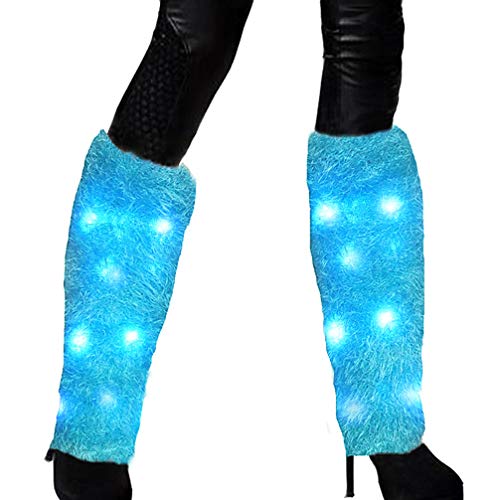 LED Flashing Furry Arm Leg Warmer