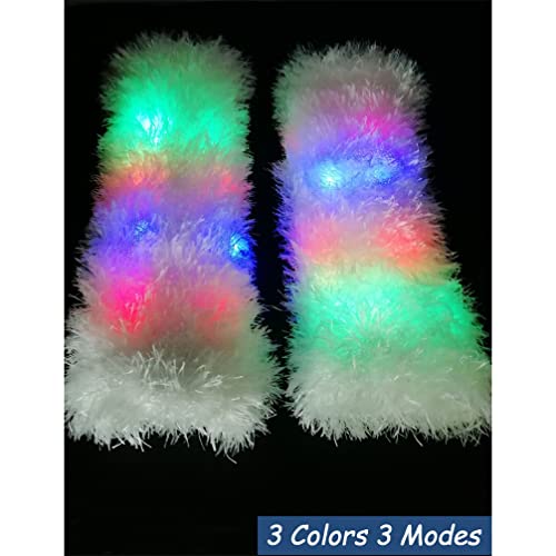 LED Flashing Furry Arm Leg Warmer