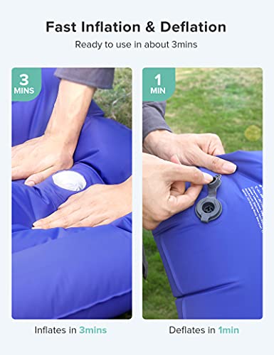 Sleeping Pad, 5.5'' Thick Self-Inflating for Camping Sleeping Gear