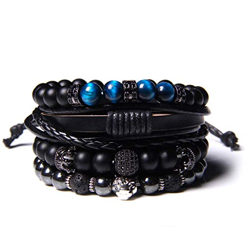 Braided Leather Bracelets for Men Women