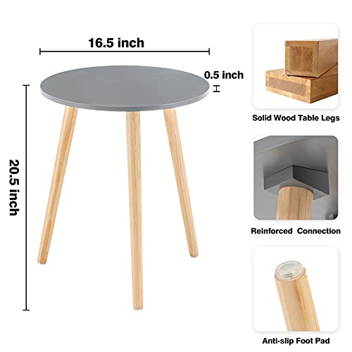 Round Side Tables 16.5 x 20.5 Inches