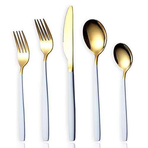 20-Piece Silverware  Cutlery Set, Service of  4,Mirror Finish