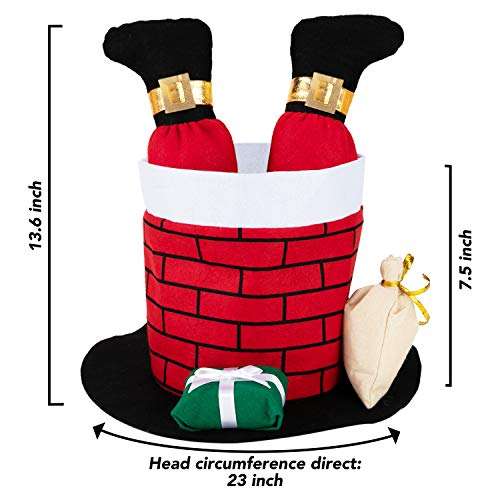 Christmas Santa Chimney Hat for Men/Women