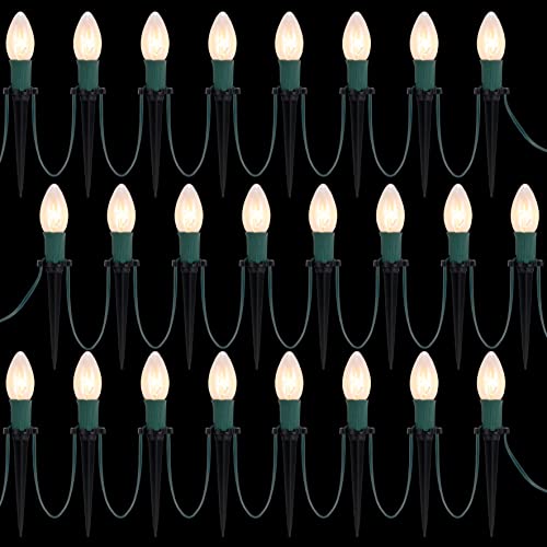 30.75ft 24 Christmas Pathway Marker String Lights w/ Stakes