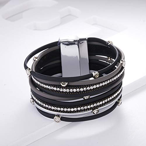 Leather Wrap Bracelet for Women