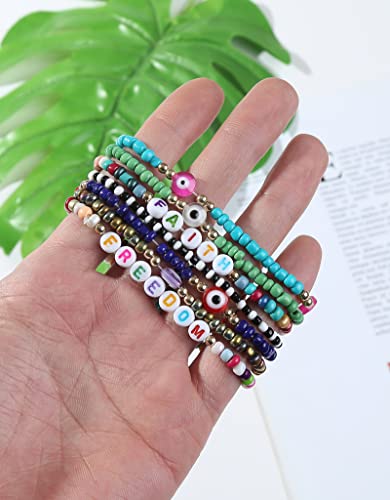 Beaded Evil Eye Bracelets for Women