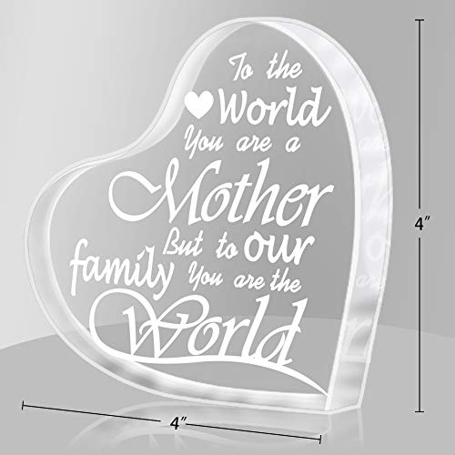 4" Heart Shape Plaque Gift for Mother's Day