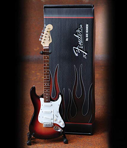 Axe Heave Fender Stratocaster Classic Sunburst Finish Miniature Guitar