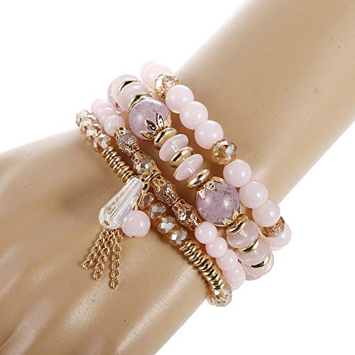 Boho Bead Stackable Bracelets for Women