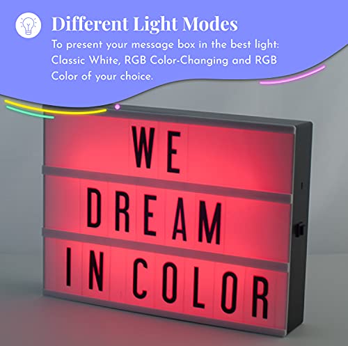 Cinema Lightbox - Color-Changing Marquee Signs / Letters, Numbers, & Symbols