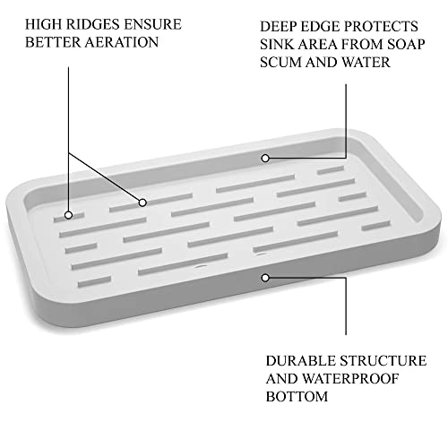 Sponges Holder - Kitchen Sink Organizer Silicone Tray