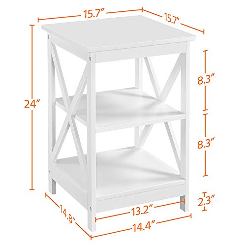 Set of 2 -3-Tier End Table  for Living Room