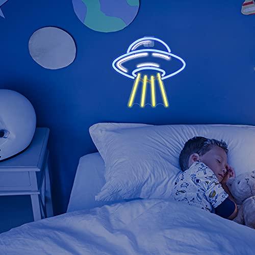 UFO Alien Spaceship LED Neon Light Signs Wall Decoration