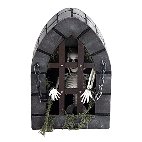 Halloween Animated Skeleton Tabletop Decoration w/ LED