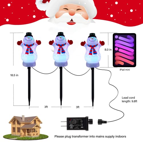 3 in 1 LED  Christmas Pathway Lights Decoration