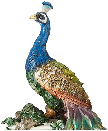 17" Peacock's Sanctuary Home Decor Statue