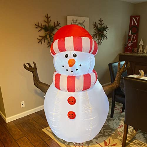 5 FT Christmas Inflatable Snowman w/ LEDs