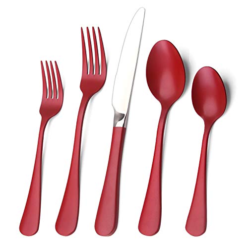 20-Piece Stainless Steel Flatware Set  Service for 4, Mirror Polished, Dishwasher Safe