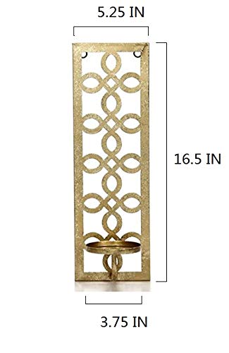 Metal Wall Sconce 16.5 Inch High