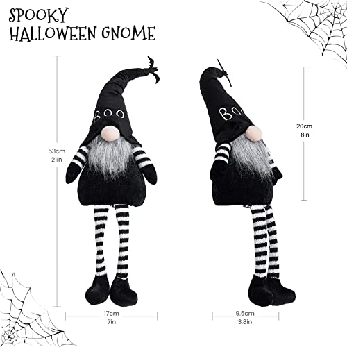 Lighted Halloween Witch's Broom, Spooky Halloween Party Decorations Home Ornament