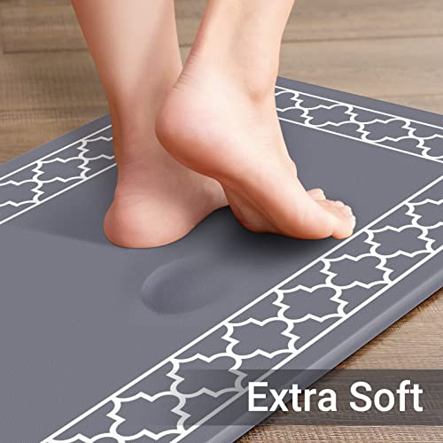 [2 PCS] Cushioned Anti-Fatigue Kitchen Rug