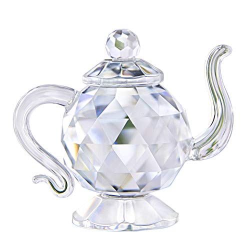 Crystal Teapot Figurine Home Decor 1.7-Inch