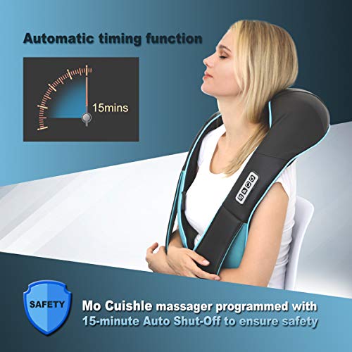 Neck &Back Massager w/ Heat, Shiatsu Shoulder Massager for Neck pain Back Pain Relief