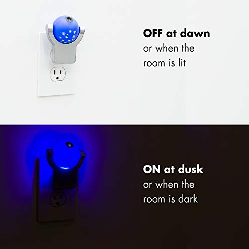 Solar System LED Night Light, Plug-In, Dusk-to-Dawn Sensor, Auto On/Off