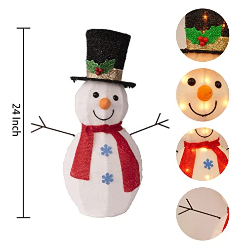 24 Inch Lighted snowman Christmas Decoration