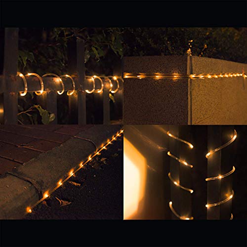 120 LED 8 Modes Lights Battery Operated Fairy String Lights Rope Outdoor Waterproof W/ Remote Multi-Color 40Ft