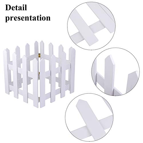 Christmas Tree  Wooden Picket Fence Decoration