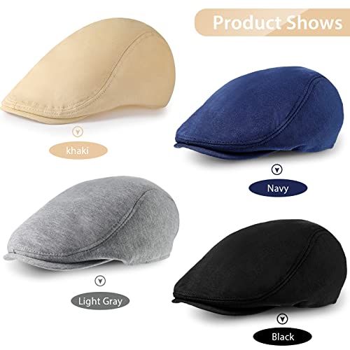 4 Pieces Men's Flat Cap Ivy Newsboy Hat