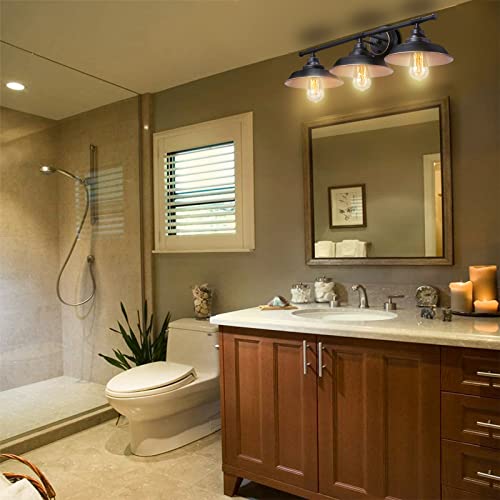 Farmhouse Rustic Style Vintage 3-Lights Vanity Wall Sconce