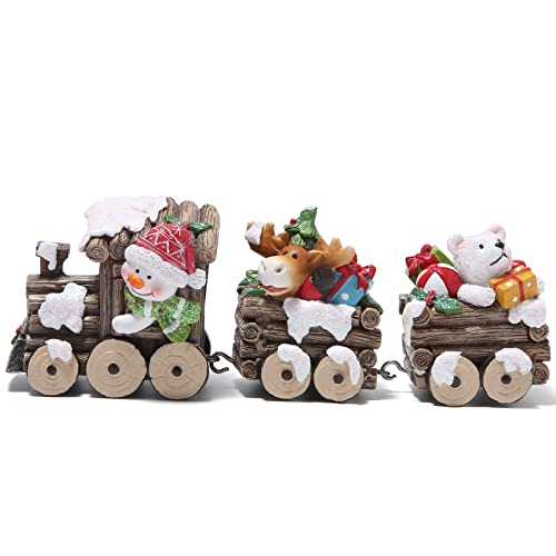 Christmas Train Figurines for Home Decorations