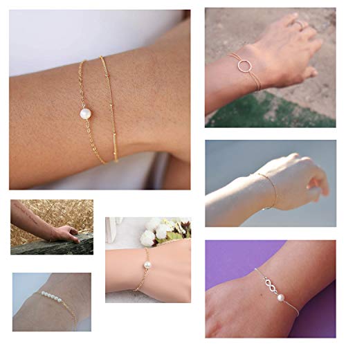 12pcs Silver Bracelets for Women