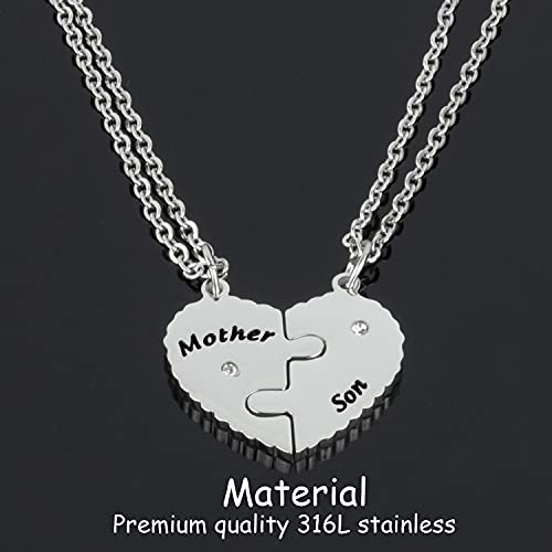 Mom & Son Necklace Gifts for Mothers Day