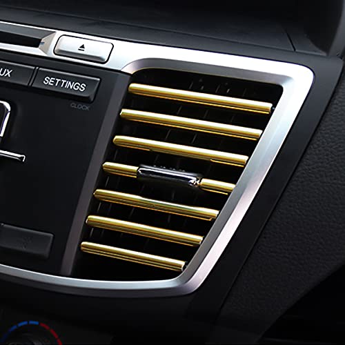 20 Pcs Car Air Conditioner Decoration Strip for Vent Outlet, Universal Waterproof Bendable