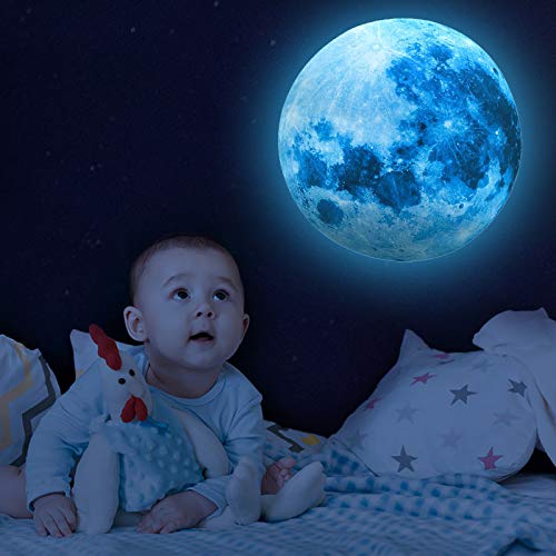 1108 Pcs Glow in The Dark Stars & Moon Wall Decal