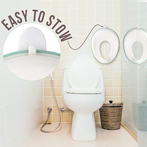 Potty Training Seat for Boys & Girls, Fits Round & Oval Toilets, Non-Slip w/ Splash Guard