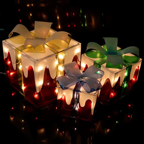 Christmas Lighted Boxes Decoration