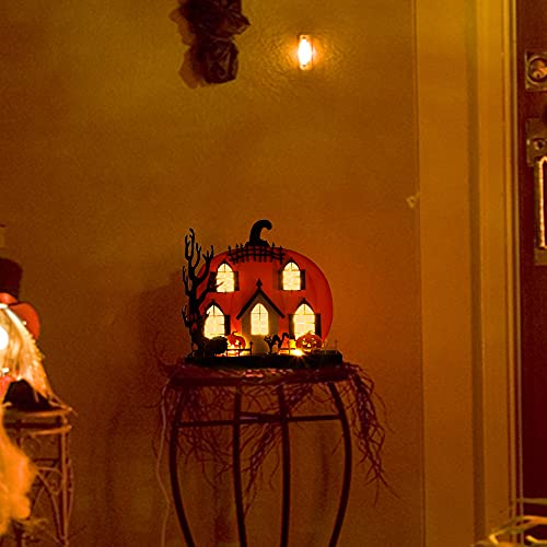 Wooden Home Halloween Tabletop Decorations