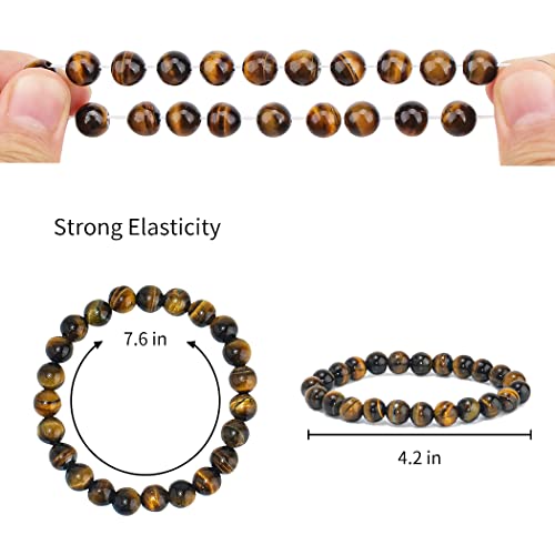 Beaded Bracelets for Men/Women Set Healing Crystal Bead  Bracelets