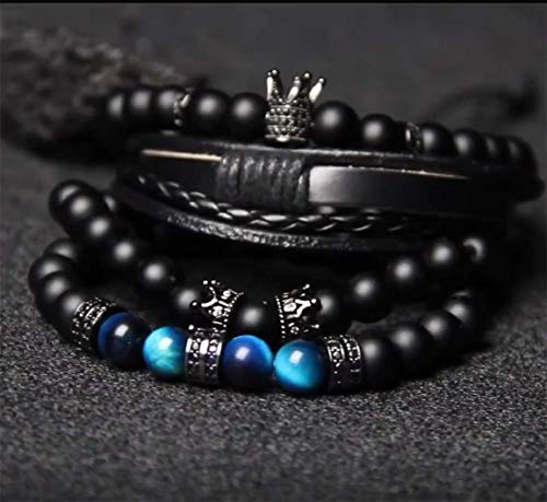 Braided Leather Bracelets for Men Women