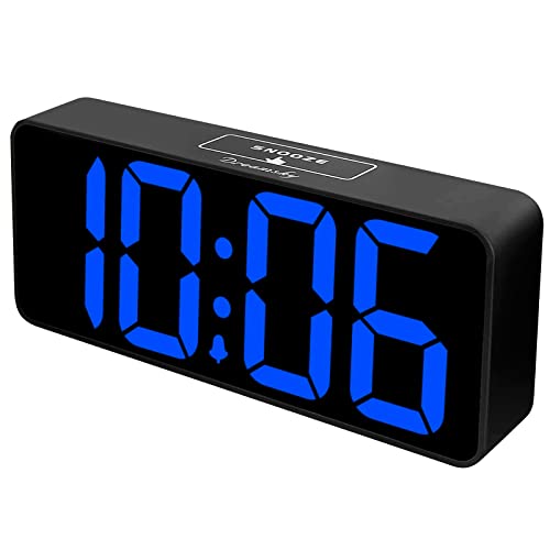 Large Digital Alarm Clock for Visually Impaired - 8.9 Inches Adjustable Alarm Volume